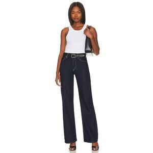 Citizens of Humanity Annina Trouser Jeans Dark Wash Wide Leg High Rise Denim 29
